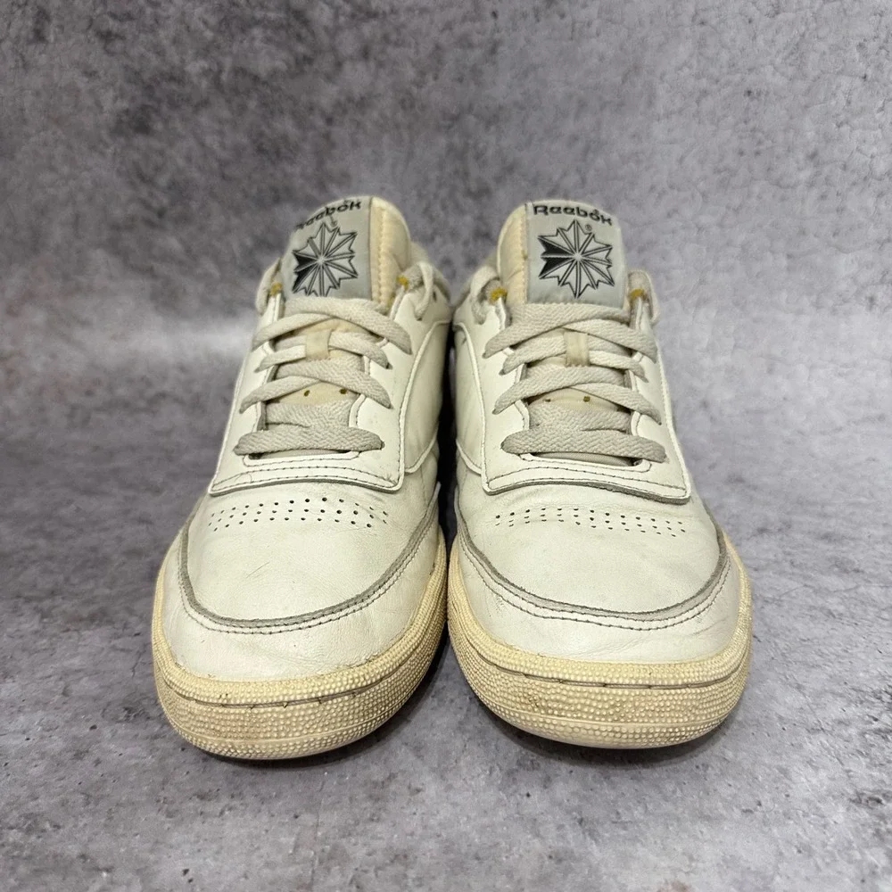 Reebok Club C 85 Vintage Made in USA Sneakers Mens 10.5 Chalk White Leather